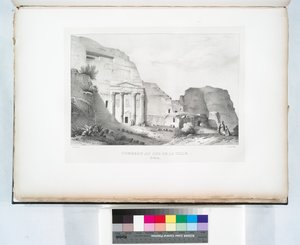 Grab im Süden der Stadt, Petra von Linant (Linant Pasha) Bellefonds