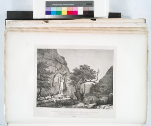 Grab nahe dem nördlichen Rand der Stadt, Petra von Linant (Linant Pasha) Bellefonds