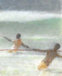 Fischer ziehen Netze ein, 2015