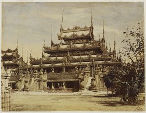 Amerapoora: Maha-Too-Lo-Bounghian Kyoung, 1855 von Linnaeus Tripe