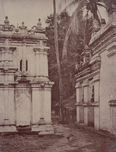Amerapoora: Blick auf die Pagoden in der Nähe der Statue von Linnaeus Tripe