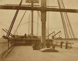 Achterdeck der HMS „Impregnable“