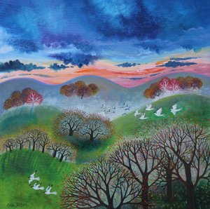 Oktober Sonnenuntergang, 2024 von Lisa Graa Jensen