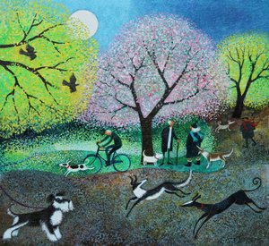 Wellie Road Hundespaziergänger, 2021 von Lisa Graa Jensen