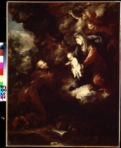 Die Vision des Heiligen Franziskus von Assisi von Livio Mehus