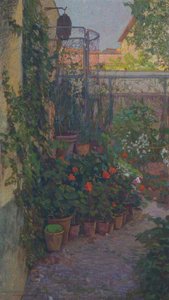 Das Triptychon oder der blühende Garten von Llewelyn Lloyd
