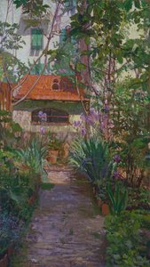Der Triptychon oder Garten in Blüte (Seitenpaneel) (1907)