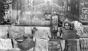 Haus eines indianischen Häuptlings in Alaska, 1897