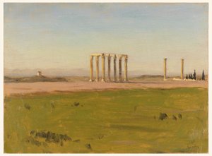 Studie von Ruinen in einer Landschaft, 24. Januar 1878 von Lockwood de Forest