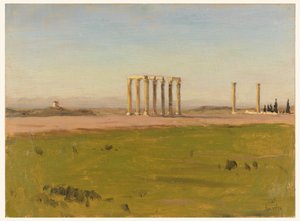 Studie der Ruinen des Tempels des Olympischen Zeus von Lockwood de Forest
