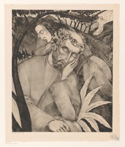 Christus am Ölberg von Lodewijk Schelfhout (signed by artist)