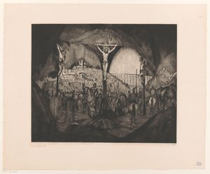 Golgotha I von Lodewijk Schelfhout (signed by artist)