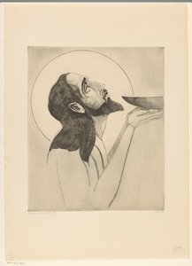 Johannes der Täufer von Lodewijk Schelfhout (signed by artist)