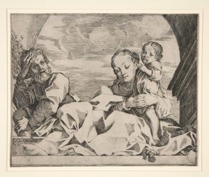 Die Heilige Familie von Lodovico Carracci