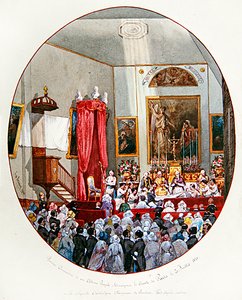Erstkommunion des Comte de Paris in der Französischen Kapelle St. Louis, London von Lombardo Enrique Simonet
