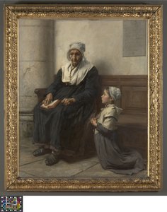 Die Großmutter von Leon-Augustin Lhermitte