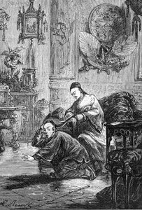 Zeichnung von Leon Benett, aus dem Buch von Jules Verne „Die Leiden eines Chinesen in China“ - Hetzel-Ausgabe/Außergewöhnliche Reisen 1879 von Léon Benett