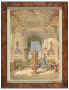 Entwurf für ein maurisches Rauchzimmer [Tabagie], ca. 1844 von Léon Feuchère