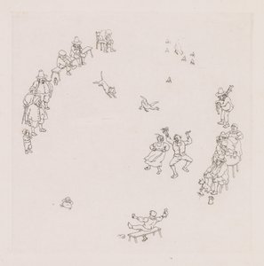 Feiernde (Ribauds et Ribaudes) von Léonce Justin Alexandre Petit