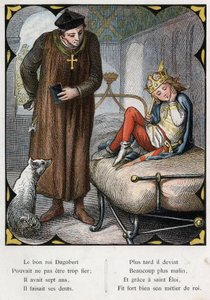 Illustration von Lorenz Frolich (1820-1908) für das Volkslied „Der gute König Dagobert“. Ausgabe J. Hetzel. Um 1880. (Zahnschmerzen) von Lorens Frolich