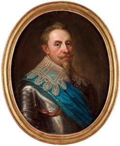 Porträt von Gustav II. Adolf von Schweden (der Große oder der Löwe des Nordens)