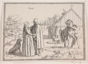 Illustration zu Adam Oehlenschlägers Gedicht "Die zwei Kirchtürme"