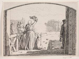 Illustration zu Adam Oehlenschlägers Gedicht "Die zwei Kirchtürme" von Lorenz Frølich