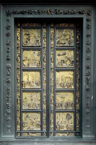 Paradiestor, realisiert von Lorenzo Ghiberti (1378-1443) von Lorenzo Ghiberti