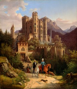 Der Kronprinz Maximilian reitet in Hohenschwangau von Lorenzo II Quaglio