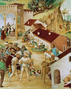 Rechte Seite der Capella Suardi, Kirche Santa Barbara von Lorenzo Lotto