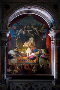 Spende des Heiligen Antoninus von Lorenzo Lotto