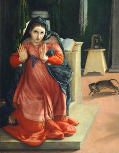 Die Verkündigung von Recanati, um 1532, von Lorenzo Lotto