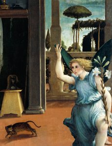 Die Verkündigung von Recanati, um 1532 von Lorenzo Lotto