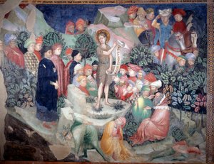 Predigt des heiligen Johannes des Täufers von Lorenzo Salimbeni