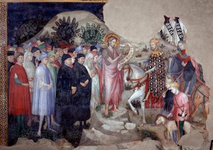 Johannes der Täufer predigt von Lorenzo Salimbeni