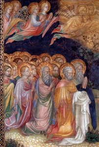 Die Taufe Jesu durch Johannes den Täufer Detail Fresko von Lorenzo von Lorenzo Salimbeni