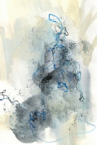 Abstrakter blauer Fluss