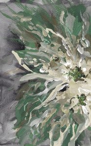 Grüne florale Abstraktion