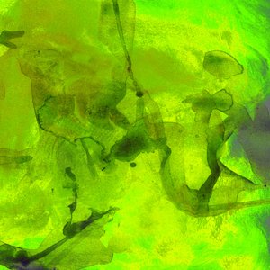 Lebhaftes grünes flüssiges Abstrakt