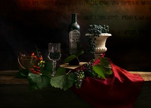 Klassisches Wein-Stillleben