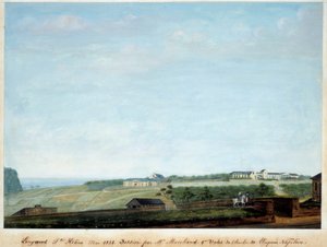 Ansicht von Longwood auf der Insel Sainte Helene, Mai 1821