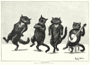 Tanzende Katzen