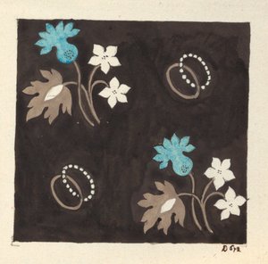 Blumendesign für bedruckten Stoff