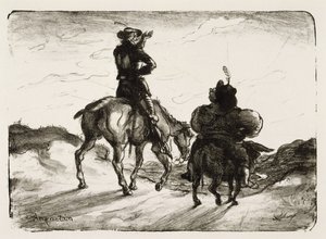 Don Quijote und Sancho Panza von Louis Anquetin
