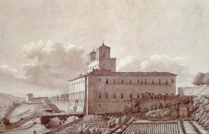 Villa Medici auf dem Pincio-Hügel in Rom, von Louis-Auguste Boileau (1812-1896), Italien