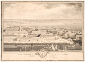 Christiansbourg Palais in Kopenhagen von Louis Auguste Le Clerc