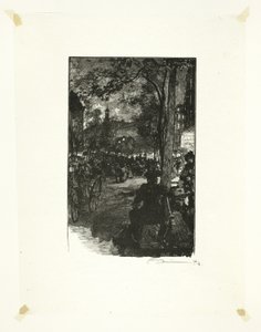 Boulevard Montmartre, Abend, Platte fünfzehn aus Le Long de la Seine et des Boulevards von Louis Auguste Lepère