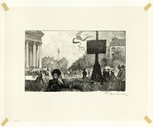 Ecke der Rue Royale, Platte sechzehn aus Le Long de la Seine et des Boulevards von Louis Auguste Lepère