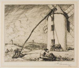 Die Mühle der Kapellen von Louis Auguste Lepère