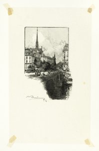 Le Pont Saint-Michel, Platte zwölf aus Le Long de la Seine et des Boulevards